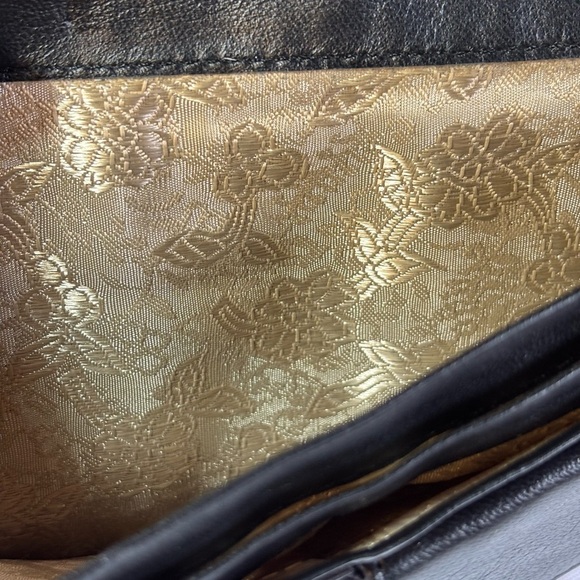 ADAMIS Black Leather Travel Wallet Snap Closure UNISEX - Picture 6 of 10